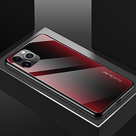 Ốp Lưng Mặt Kính Gradient Vân Carbon Cho iPhone 11 Pro Max / iPhone 11 Pro / iPhone 11