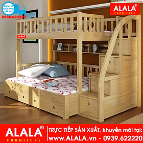 Mua Giường tầng ALALA104 ( trên 1m  dưới 1m2 ) - Thương hiệu ALALA - Za.lo: 0939.622220