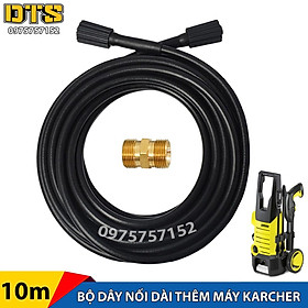 Mua Bộ 10m dây áp lực nối dài máy rửa xe Karcher K2 360  K2 Basic  K2 420  K3 450 - Máy phun rửa áp lực cao Karcher