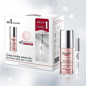 Combo Giảm Thâm Nám & Dưỡng Trắng Eucerin Spotless Brightening Booster Serum 30ml & UltraWhite Spotless Corrector 5ml