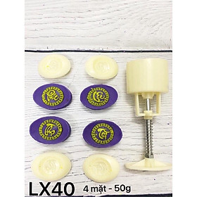 Mua Khuôn Thỏi vàng 4 mặt Phúc-Lộc-Tài-Thọ 50gr/ Khuôn trung thu lò xo thỏi vàng 50gr