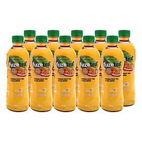Lốc 24 Chai Trà Chanh Dây Và Hạt Chia Fuzetea+ (350ml / Chai)