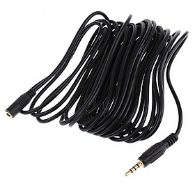 3X 3.5mm Female to Male Jack Extension Adapter Cable for Microphone Headset -6m