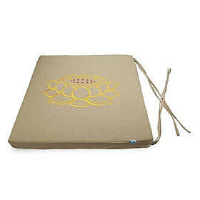 Nệm Ngồi Thiền Soft Decor 455 Silence Canvas Square Seat Pad (45 x 45 x 5 cm) - Beige