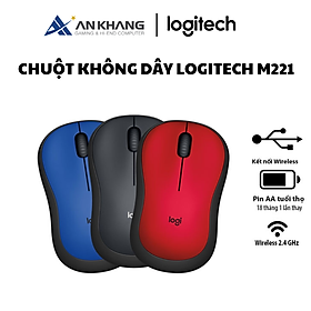 Chuột không dây Logitech M221 - Hàng Chính Hãng - Bảo Hành 36 Tháng