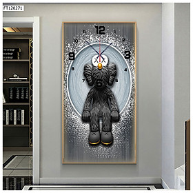 Mua Tranh Đồng Hồ Treo Tường - Tranh Bear Brick Cao Cấp