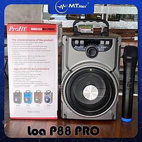 Loa karaoke P88 PRO âm thanh to rõ có kèm micro không dây- Chuyên nghe nhạc, karaoke gia đình, trợ giảng, đi chơi, du lịch, âm thanh tốt