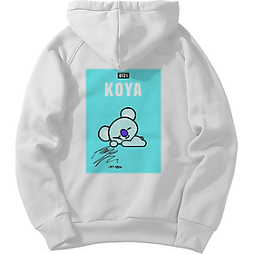 Áo Khoác BT21 RAP MONTER 2020 Màu Trắng Kiểu Dáng Unisex