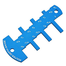 Aluminum Alloy Router Depth Gauge Table Saw Depth Gauge Measuring Tools A