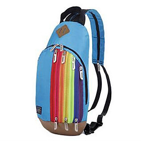 Rainbow Backpack Outdoor Shoulder Chest Bag 2 in 1 Strap Cross Body Pack Sling