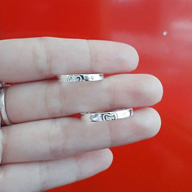 Nhẫn cặp bạc ta cao cấp YN JEWELRY