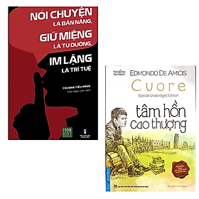 Hình ảnh Combo 2 cuốn sách Nghệ Thuật Sống Đẹp  : Tâm Hồn Cao Thượng (Tái Bản) +  Nói Chuyện Là Bản Năng, Giữ Miệng Là Tu Dưỡng, Im Lặng Là Trí Tuệ