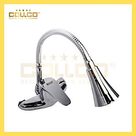 Vòi Rửa Chén Nóng lạnh Đồng thau cao cấp lò xo cao cấp COLLCO CC-8701-Vòi bếp nóng lạnh_Vòi Rửa Nóng Lạnh đồng thau Cao cấp