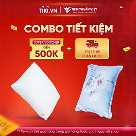 Mua  Combo Gối Nằm và Vỏ Gối  Gối Nằm và Vỏ Gối Nằm Tencel - Bộ Đôi Combo Siêu Tiết Kiệm