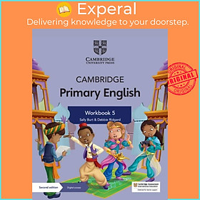 Sách - Cambridge Primary English Workbook 5 with Digital Access (1 Year) by Sally Burt (UK edition, paperback)
