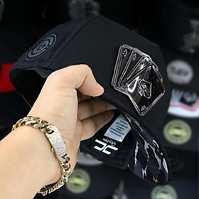 (Hàng VNXK) Nón kết, mũ lưỡi trai Lá bài phối vải kaki đẹp form chuẩn thời trang (Ảnh thật)