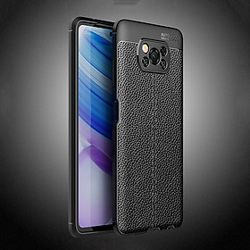 Ốp lưng cho Xiaomi Poco X3 NFC Giả da chống sốc Auto Focus