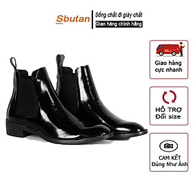 Giày Chelsea boot Nam - Sbutan - Chất Liệu Cao Cấp Da Bóng Không Nhăn Cực Ôm Chân Tôn Dáng