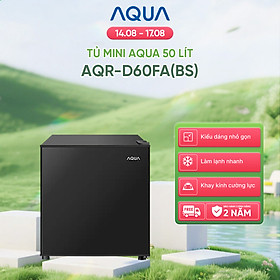 [DAILY] Tủ lạnh Aqua 50 lít AQR-D60FA(BS) - Freeship toàn quốc - Hàng chính hãng