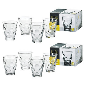Combo 02 hộp 4 chiếc Cốc Thủy Tinh cao cấp 315ml hàng nội địa Nhật Bản