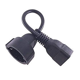 IEC320-C20 EU 4.8mm Power Cord Cable, 0.3M Rated Current 16A PC Monitor Rated Voltage 125V-250V Rated Power 2500W Computer Connector