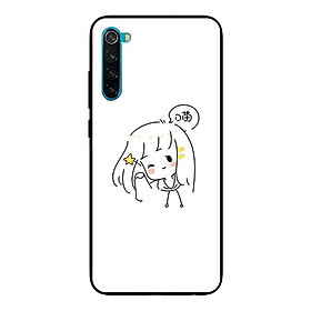 Ốp Lưng in cho Xiaomi Redmi Note 8 Mẫu Nàng Đáng Yêu - Hàng Chính Hãng