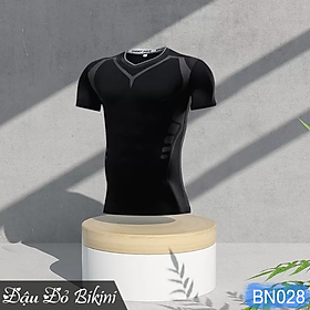 Áo bơi nam dài tay & ngắn tay rời, hoạ tiết da cá nam tính, phom ôm gọn gàng, thun bơi lạnh dày mịn thoáng mát, áo bơi nam lẻ | BN028