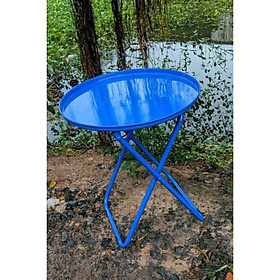 Bàn tròn xếp gọn cao 52 cm, cho quán cà phe, trà sữa, trà chanh