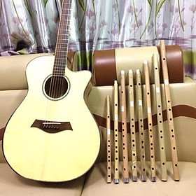 Mua Sáo trúc bộ 8 cây đủ tone E  D  C  B  Bb  A  G  F