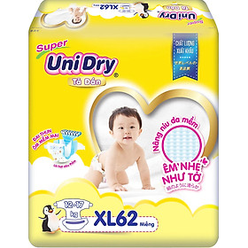 Date 2026 - Tã dán Unidry XL62 Cho Bé Từ 12-17kg - Date luôn mới