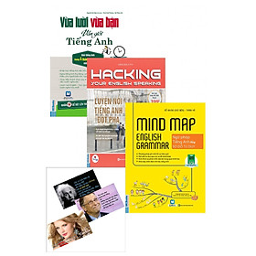 Combo Sách Hack Não Môn Tiếng Anh 1 (Vừa Lười Vừa Bận Vẫn Giỏi Tiếng Anh+Hacking Speaking English+Mind Map English Grammar)Tặng Kèm 3 Postcard Những Câu Nói Của Người Nổi Tiếng