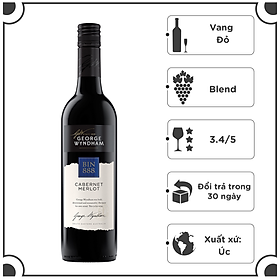 Rượu Vang Đỏ Úc GEORGE WYNDHAM BIN 888 750ml 13.5% - 14.8% Không hộp