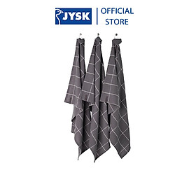 Bộ 3 khăn bếp cotton | JYSK Gerbera | xám than | R50xD70cm