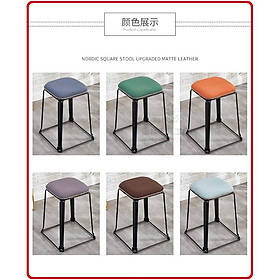 Mua Ghế đôn chân sắt bọc da cao cấp hàng nhập khẩu - Ghế đôn nhà ăn