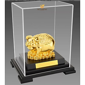 Tượng Heo Tài Lộc Dát Vàng 24K M03(17x14x22 cm) MT Gold Art- quà tặng đối tác, quà tặng sếp. quà tặng khách hàng, quà tặng khai trương, quà tặng tân gia, quà tặng doanh nghiệp, quà tặng sinh nhật , quà tặng sự kiện