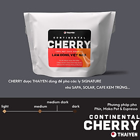 Hạt Cà phê Arabica Nguyên chất THAIYEN Continental Cherry