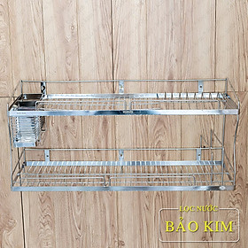 Kệ chén đa năng Inox 304 cao cấp dài 80cm  (D80 x W28 x H45)