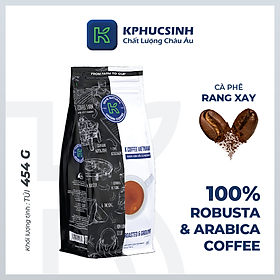 Giao Nhanh HCM Cà Phê Rang Xay K Coffee VietNam Wake-Up 454g Gói