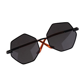 Fashion Design Hexagon Frame Clear Lens Glasses Eyewear For 20-25cm Dolls
