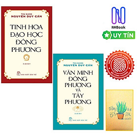 Hình ảnh sách Combo  Văn Minh Đông Phương Và Tây Phương và Tủ Sách Triết Học Phương Đông - Tinh Hoa Đạo Học Đông Phương ( Tặng Kèm Sổ Tay )