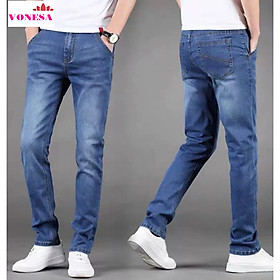 Quần Jean Nam Vovesa Mẫu Mới, Dáng Ôm Trẻ Trung, Nam Tính Q3 - Xanh nhạt - 28
