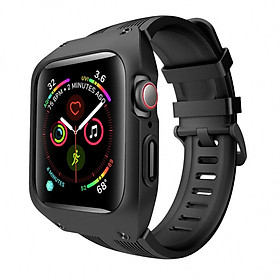 Mua dây đồng hồ Apple Watch  dây cao su kèm ốp chống sốc cao cấp cho Apple Watch