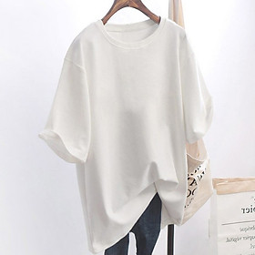 Áo thun nữ màu trơn tay lở C147