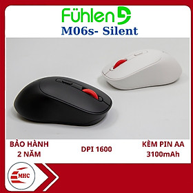 Mua Chuột không dây Silent êm ái Fuhlen M06s Wireless  Tặng kèm pin- Hàng chính hãng