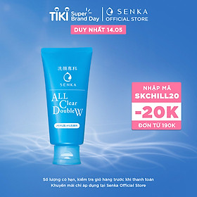 Sữa Rửa Mặt Tẩy Trang 2 Tác Dụng Senka All Clear Double Wash 14851 (120g)