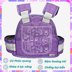 Đai đi xe máy cho bé Babyup, phản quang, thoáng khí sử dụng khóa 2 cấp bền chắc, chống bụi bẩn