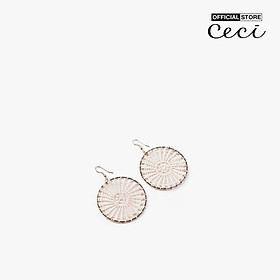 CECI - Khuyên tai nữ khoen tròn bện dây thời trang CC1-08000026