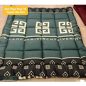 Nệm Topper Dày 8cm Siêu Mềm Êm Đủ Size, Nệm Trải Nằm Chất Bông Nguyên Tấm Cao Cấp Xếp Gọn Tiện Lợi
