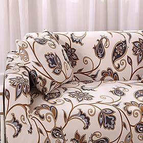 Vỏ bọc ghế sofa bằng vải thun polyester co giãn cao, bền màu,thiết kế hoa văn sang trọng,tinh tế-Size 45X45cm