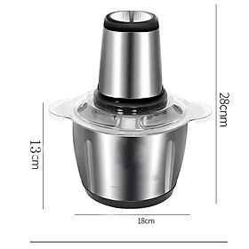 Mua Máy Xay Thịt Cối INOX 304  Máy Xay Thịt Bằng Điện Không Rỉ  Dung Tích Lớn 2L  Công Suất 300W